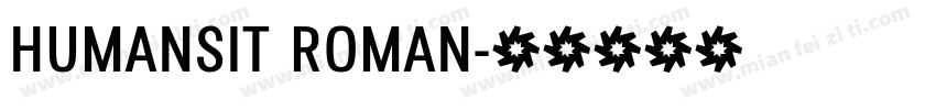 HUMANSIT ROMAN字体转换